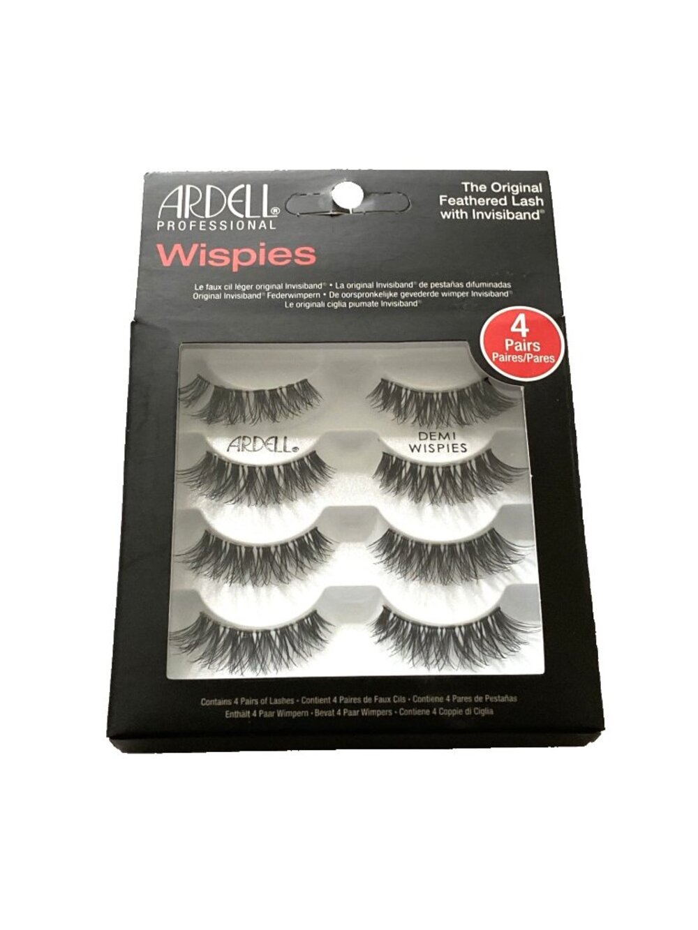 New 4 Pairs Ardell Demi Wispies Natural Multipack False Eyelashes Fake Eye Lash
